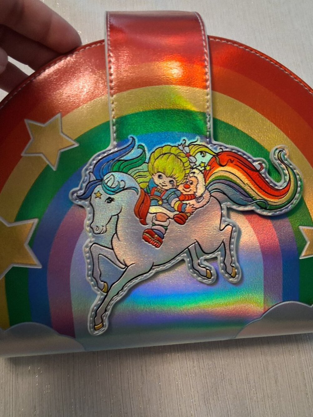 Loungefly Rainbow Brite & Starlite Rainbow Light Up Purse Crossbody Bag NO STRAP